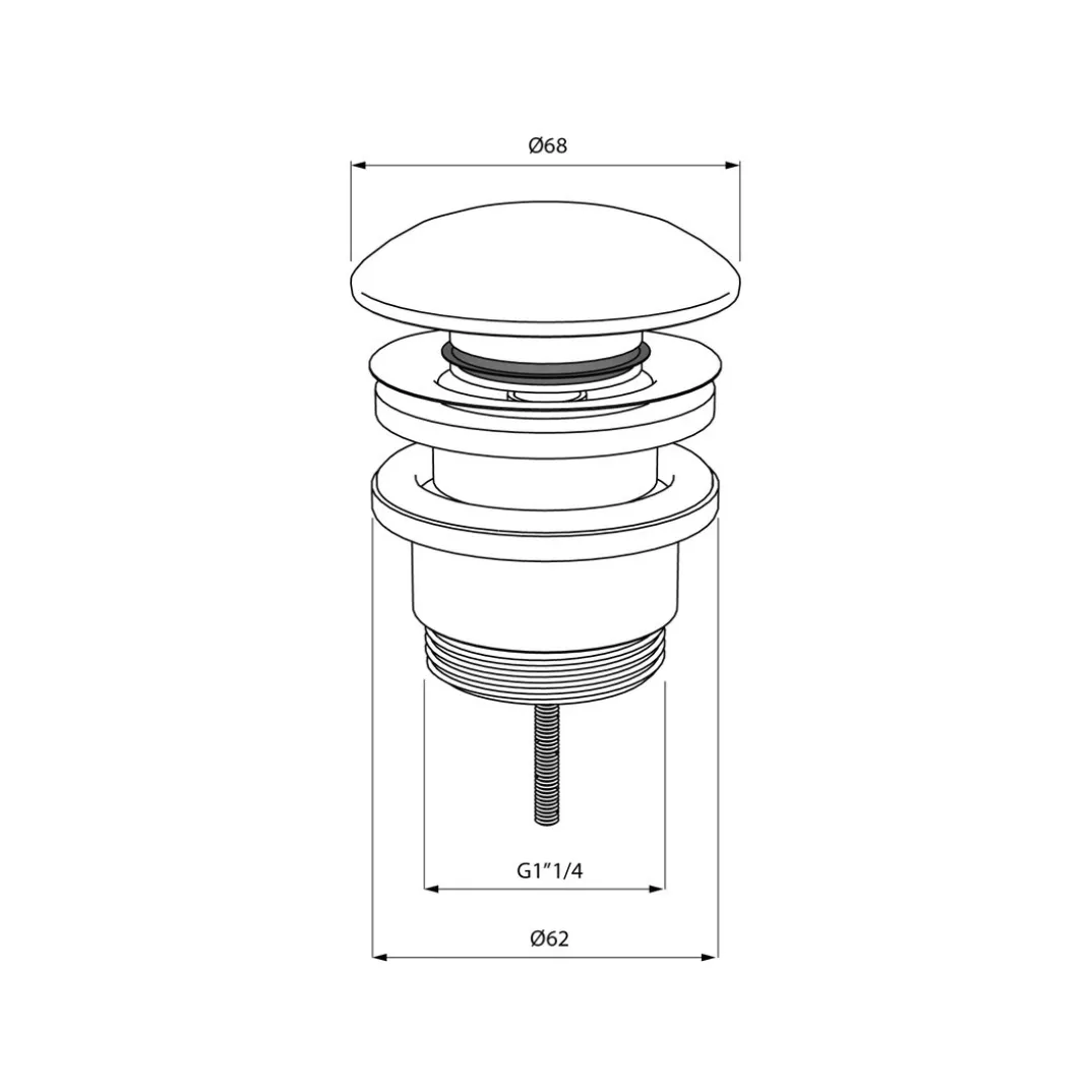 Balmani Click Curved afvoerplug