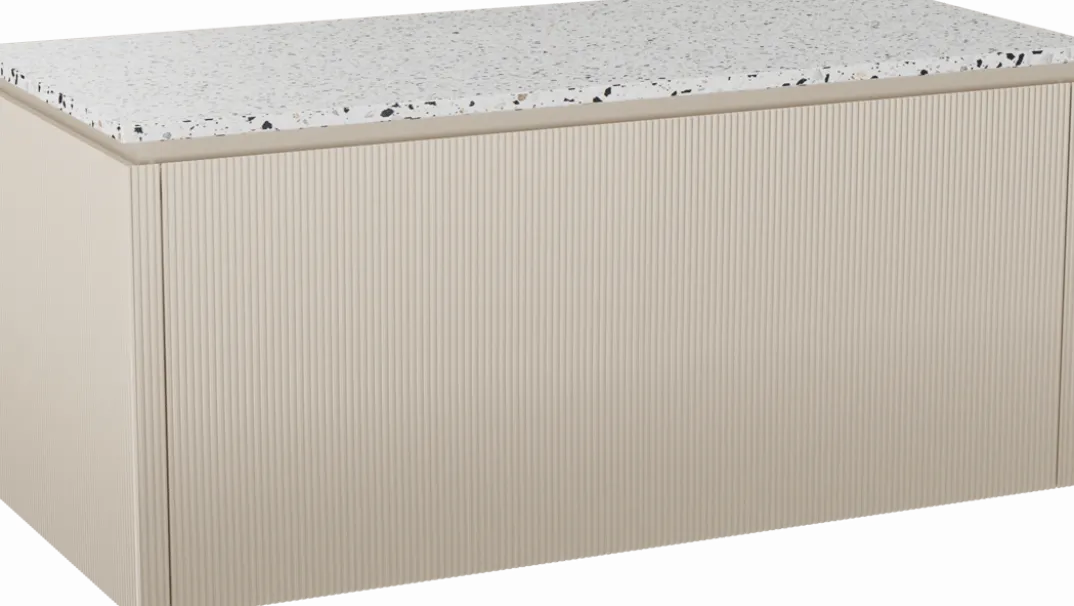 Balmani Eclips badkamermeubel met Stretto wastafelblad voor waskom(men)
