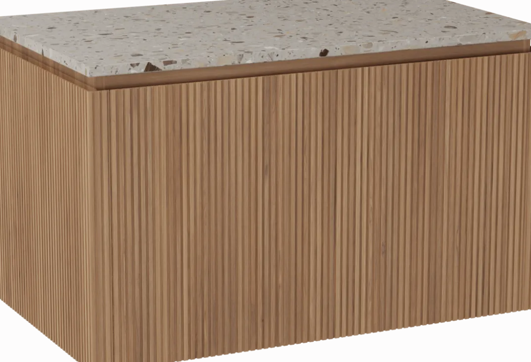 Balmani Eclips badkamermeubel met Stretto wastafelblad voor waskom(men)