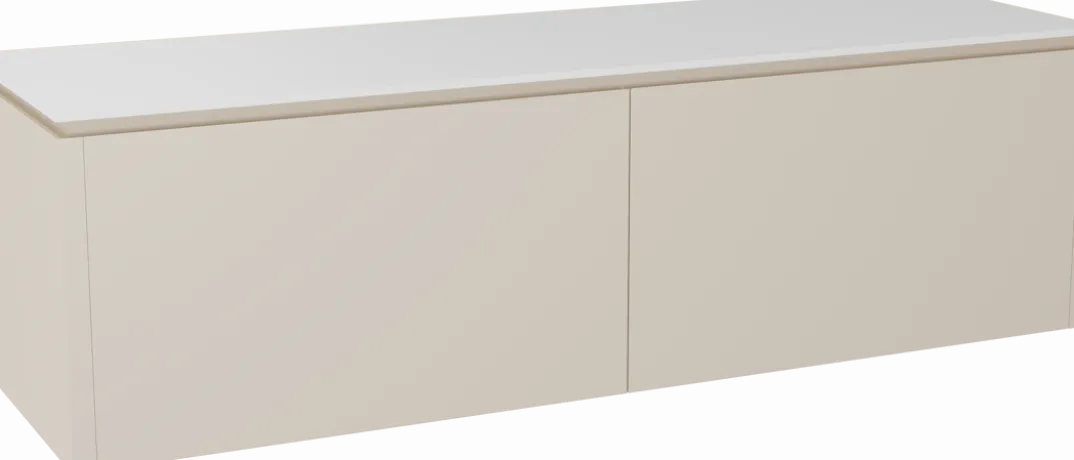 Balmani Eclips badkamermeubel met Stretto wastafelblad voor waskom(men)
