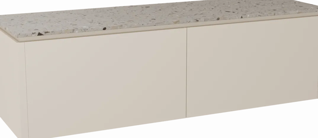 Balmani Eclips badkamermeubel met Stretto wastafelblad voor waskom(men)