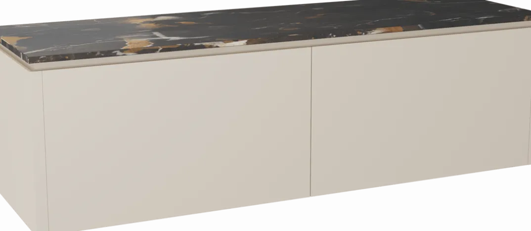 Balmani Eclips badkamermeubel met Stretto wastafelblad voor waskom(men)