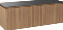 Balmani Eclips badkamermeubel met Stretto wastafelblad voor waskom(men)
