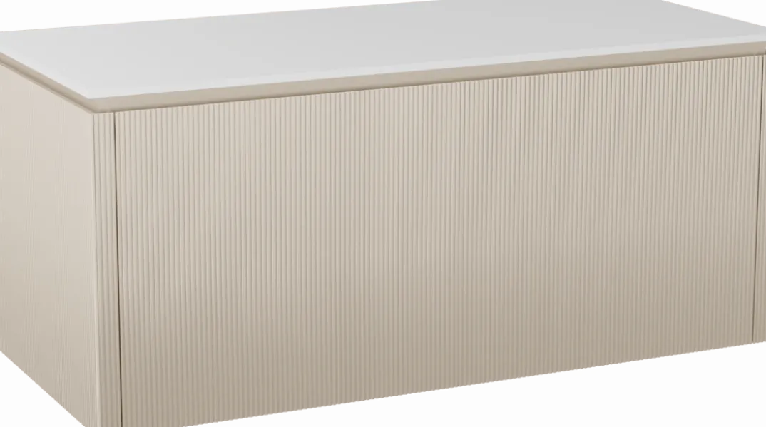 Balmani Eclips badkamermeubel met Stretto wastafelblad voor waskom(men)