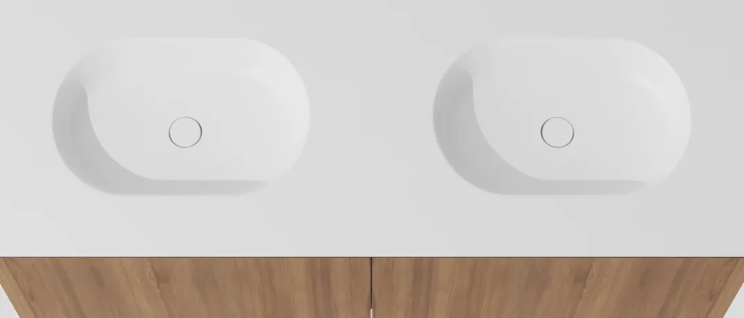 Balmani Eclips badkamermeubel met Tablo Oval wastafel