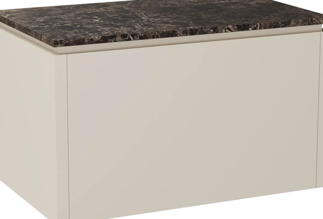 Balmani Eclips badkamermeubel met Stretto wastafelblad voor waskom(men)