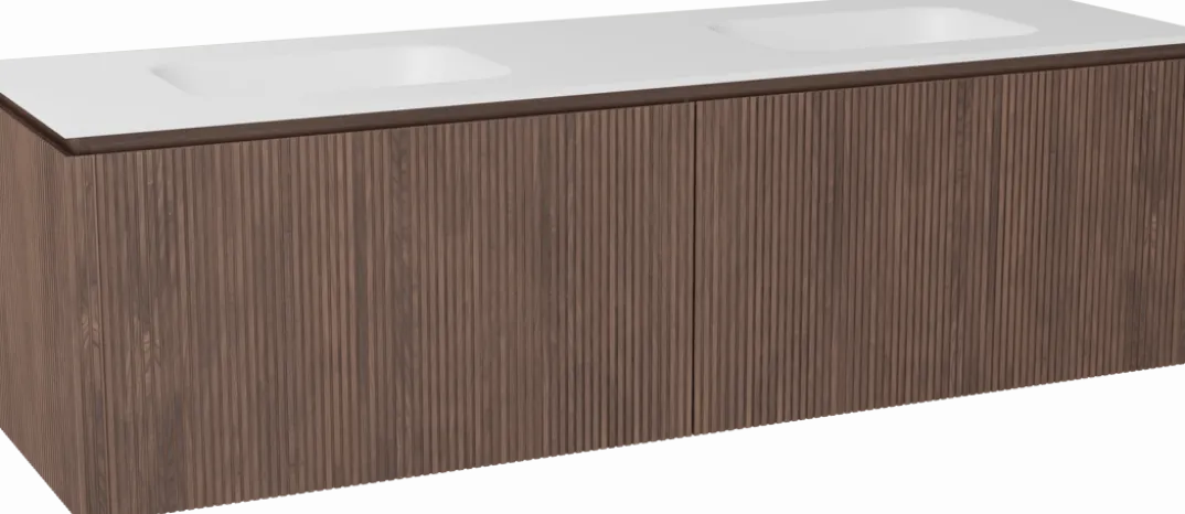 Balmani Eclips badkamermeubel met Tablo Arcato wastafel, afvoerplug inbegrepen