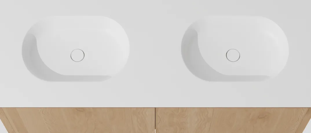 Balmani Eclips badkamermeubel met Tablo Oval wastafel