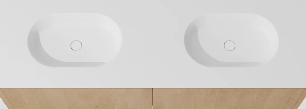 Balmani Eclips badkamermeubel met Tablo Oval wastafel