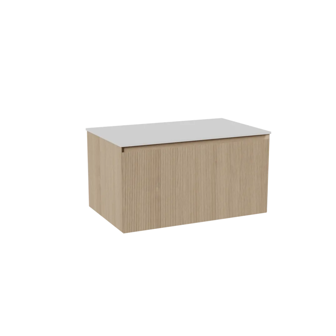 Balmani Fila by Mitra badkamermeubel met Stretto wastafelblad voor waskom(men)