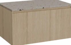 Balmani Fila by Mitra badkamermeubel met Stretto wastafelblad voor waskom(men)