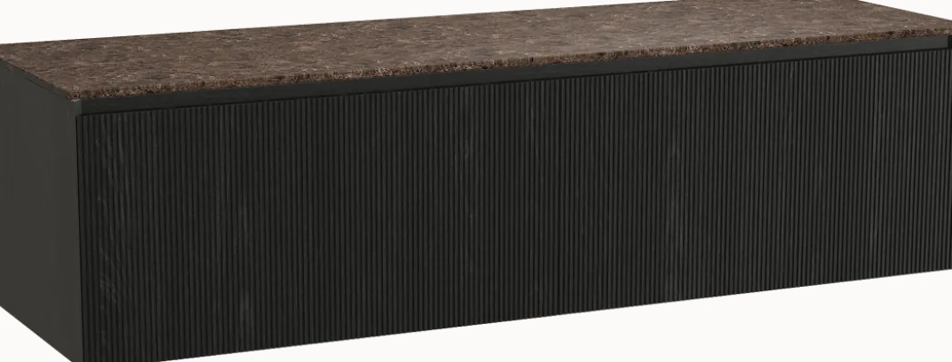 Balmani Fila by Mitra badkamermeubel met Stretto wastafelblad voor waskom(men)