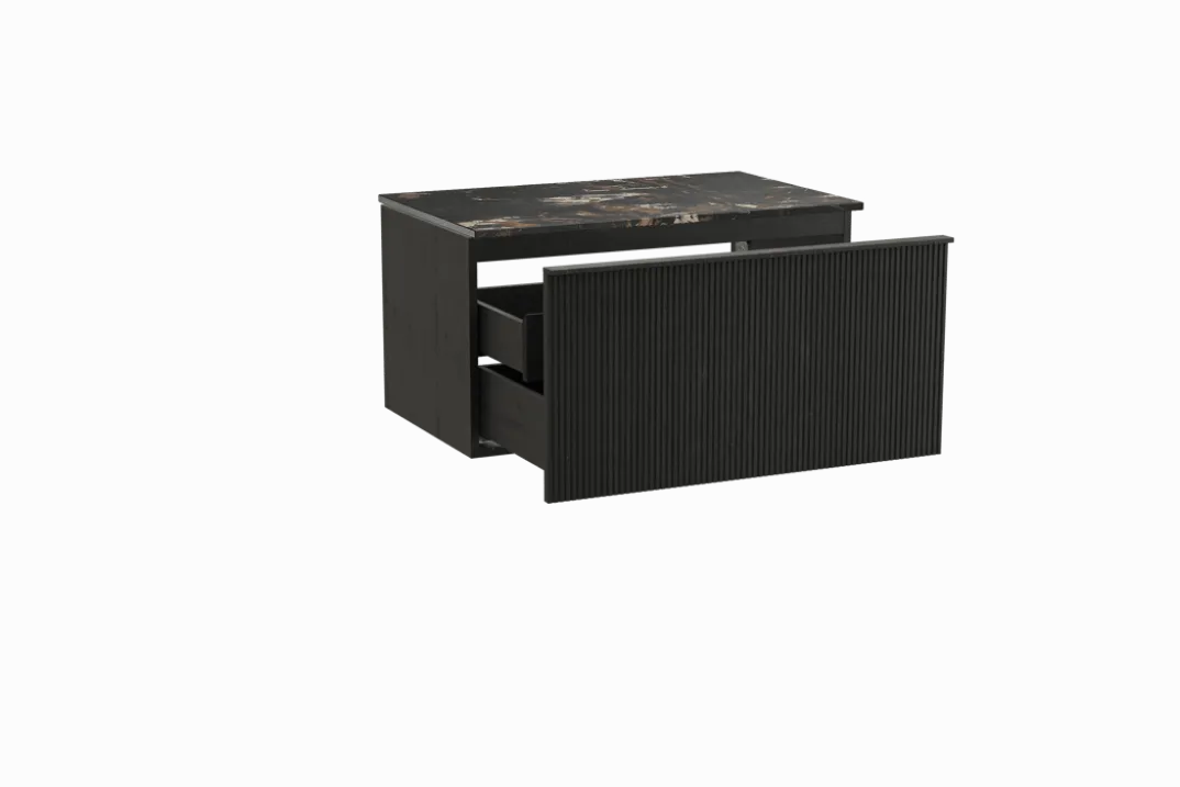 Balmani Forma badkamermeubel met Stretto wastafelblad voor waskom(men)