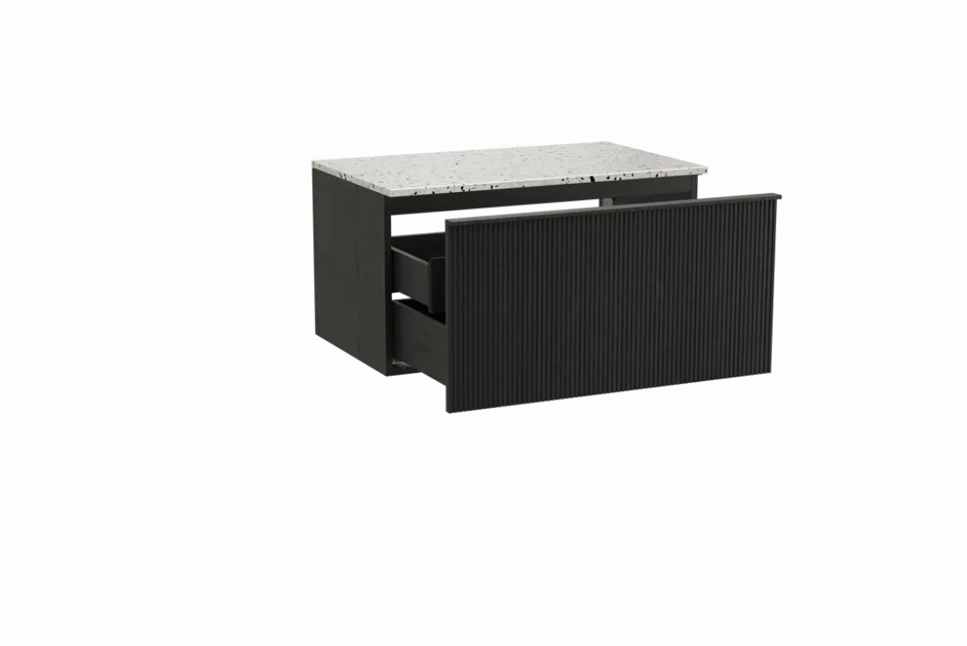 Balmani Forma badkamermeubel met Stretto wastafelblad voor waskom(men)
