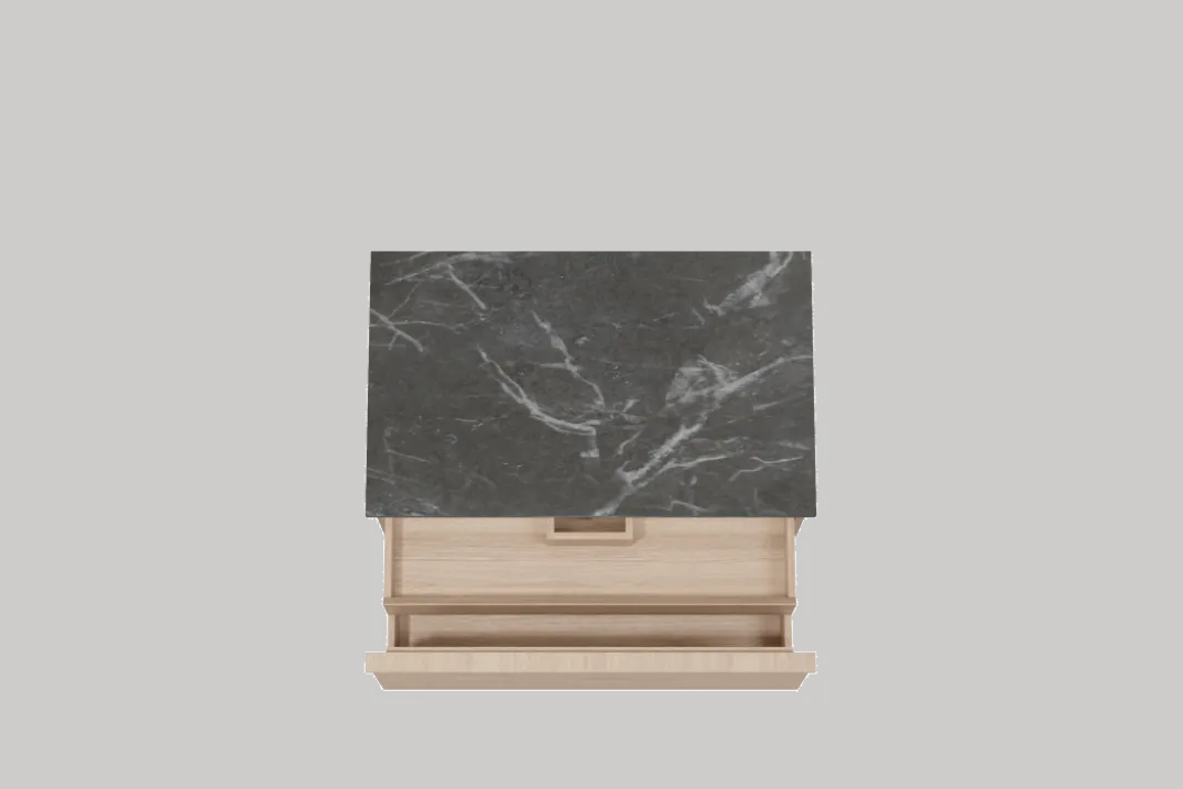 Balmani Forma badkamermeubel met Stretto wastafelblad voor waskom(men)