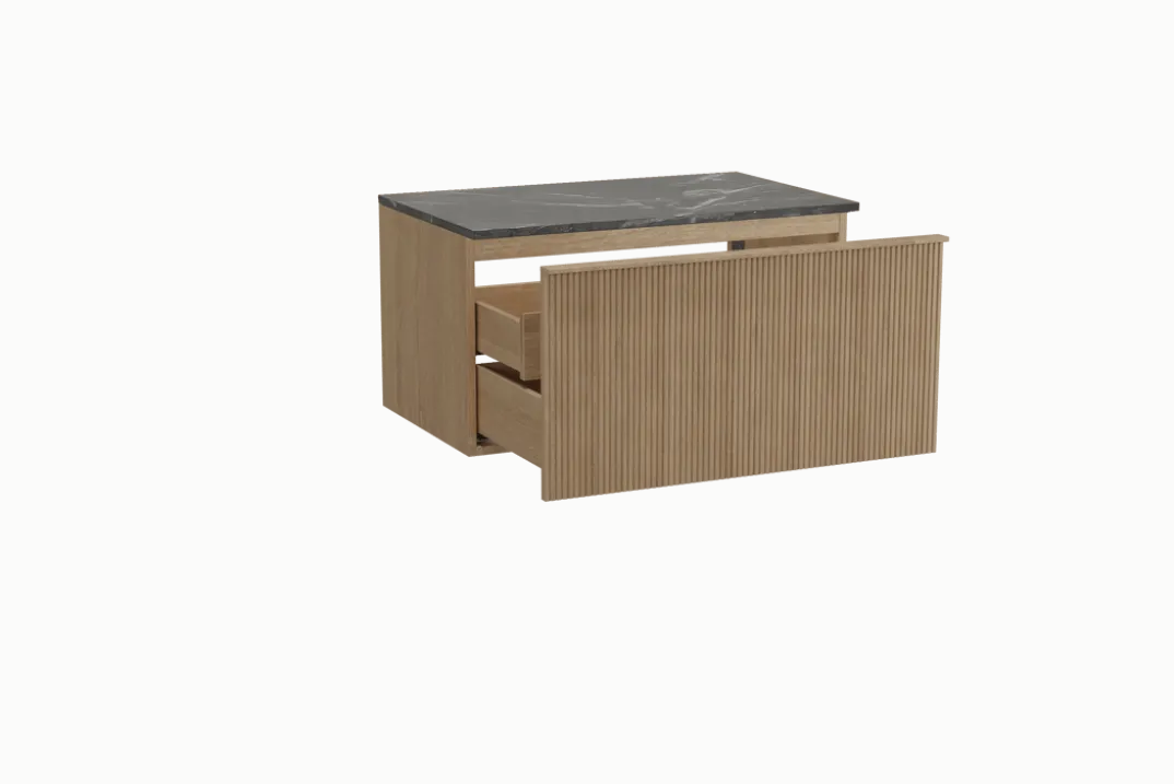 Balmani Forma badkamermeubel met Stretto wastafelblad voor waskom(men)