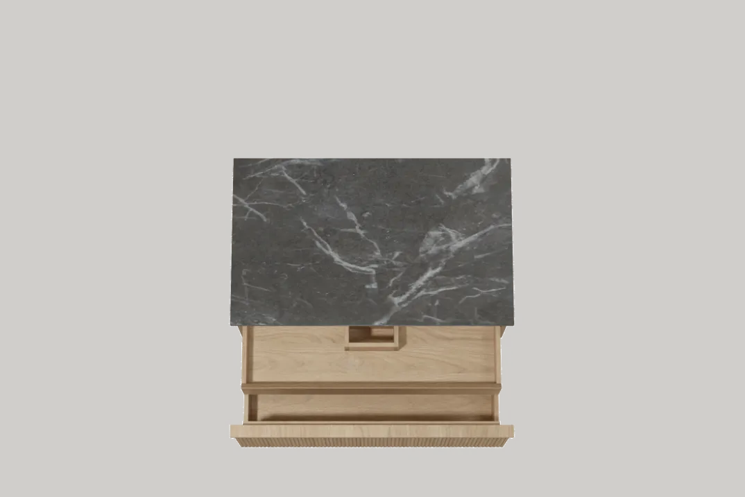 Balmani Forma badkamermeubel met Stretto wastafelblad voor waskom(men)