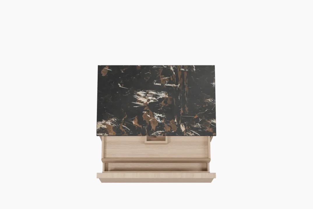 Balmani Forma badkamermeubel met Stretto wastafelblad voor waskom(men)