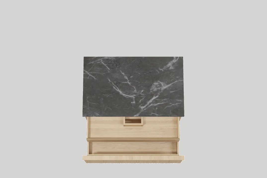 Balmani Forma badkamermeubel met Stretto wastafelblad voor waskom(men)
