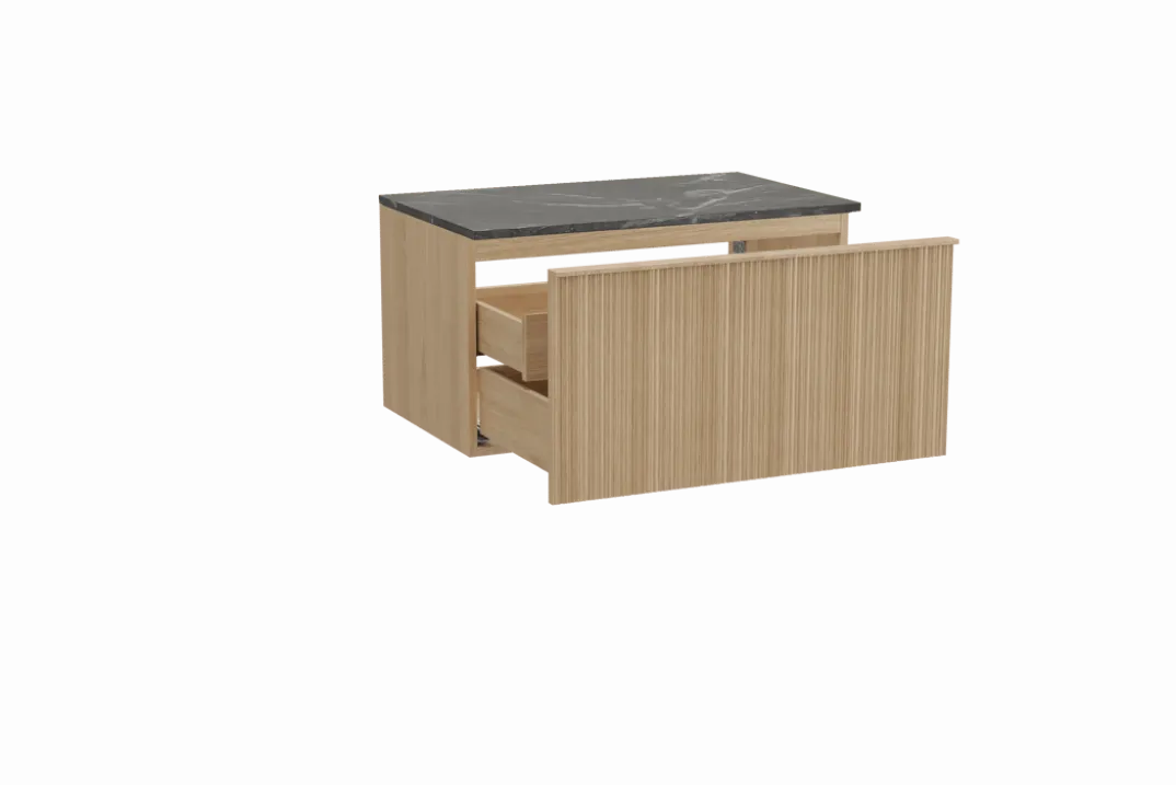 Balmani Forma badkamermeubel met Stretto wastafelblad voor waskom(men)