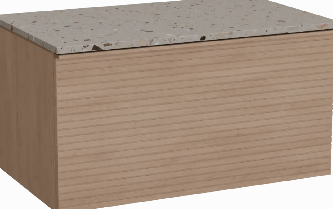 Balmani Forma badkamermeubel met Stretto wastafelblad voor waskom(men)