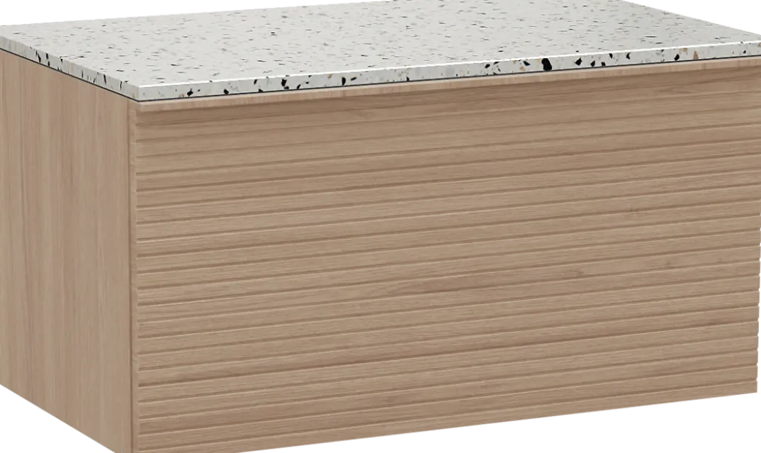 Balmani Forma badkamermeubel met Stretto wastafelblad voor waskom(men)