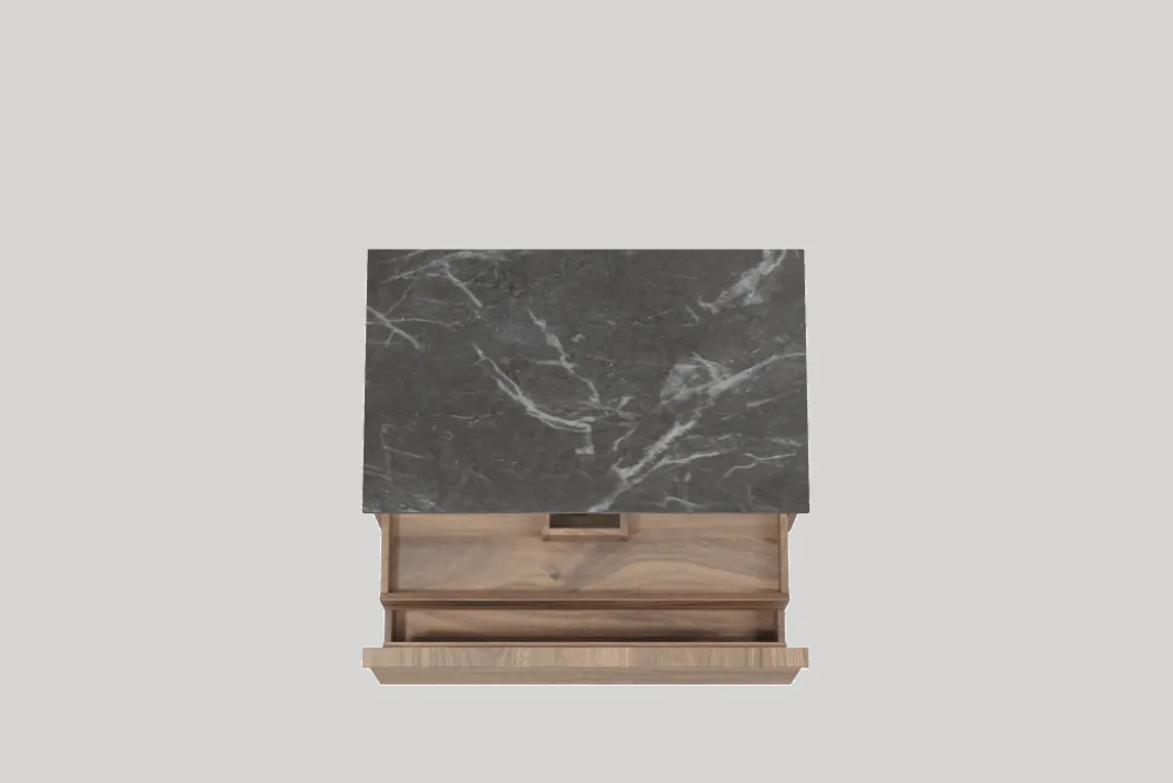 Balmani Forma badkamermeubel met Stretto wastafelblad voor waskom(men)