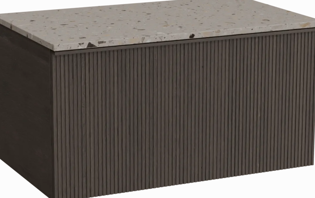 Balmani Forma badkamermeubel met Stretto wastafelblad voor waskom(men)