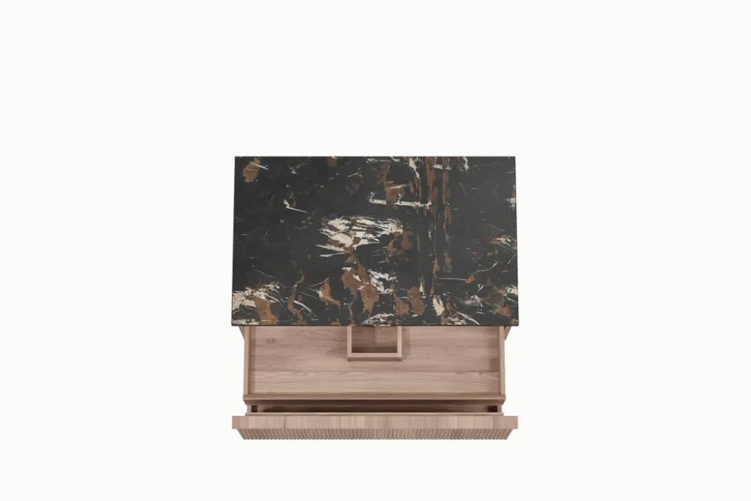Balmani Forma badkamermeubel met Stretto wastafelblad voor waskom(men)