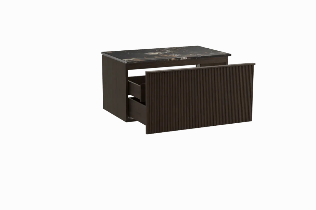 Balmani Forma badkamermeubel met Stretto wastafelblad voor waskom(men)