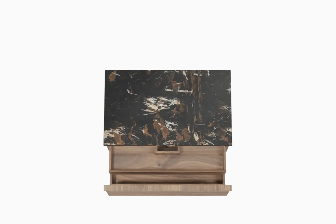 Balmani Forma badkamermeubel met Stretto wastafelblad voor waskom(men)