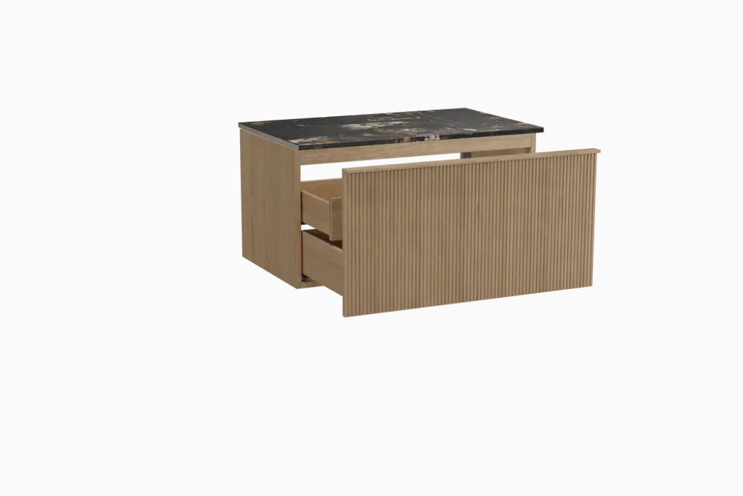 Balmani Forma badkamermeubel met Stretto wastafelblad voor waskom(men)