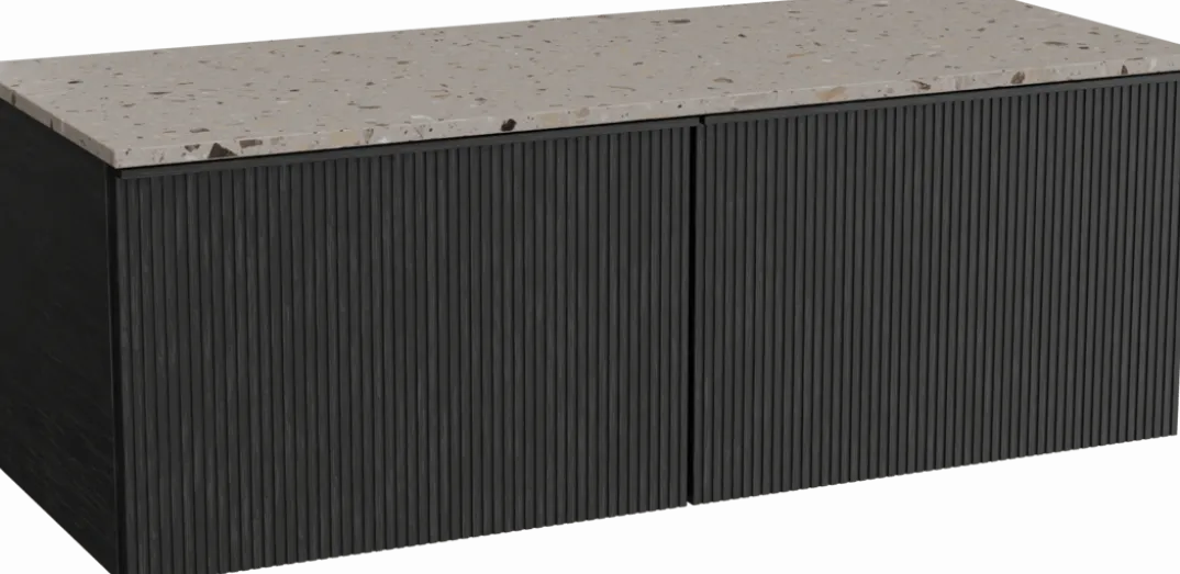 Balmani Forma badkamermeubel met Stretto wastafelblad voor waskom(men)