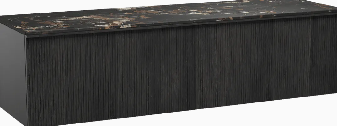 Balmani Forma badkamermeubel met Stretto wastafelblad voor waskom(men)