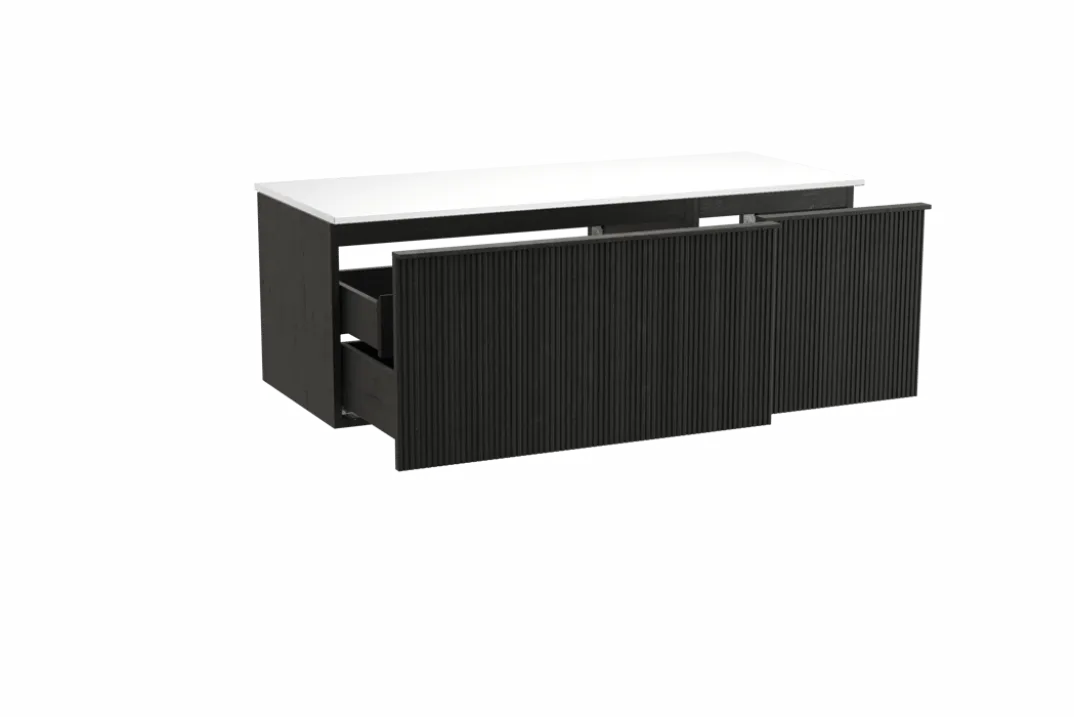 Balmani Forma badkamermeubel met Stretto wastafelblad voor waskom(men)