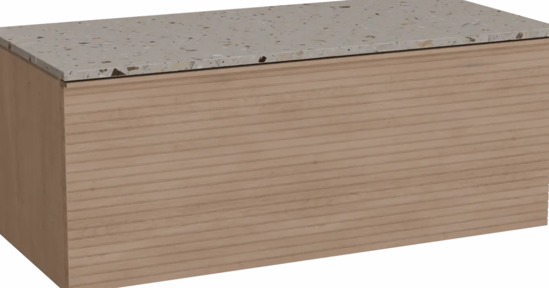 Balmani Forma badkamermeubel met Stretto wastafelblad voor waskom(men)