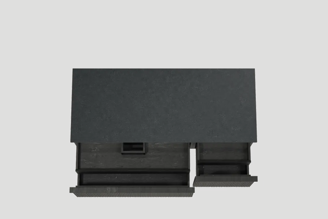 Balmani Forma badkamermeubel met Stretto wastafelblad voor waskom(men)