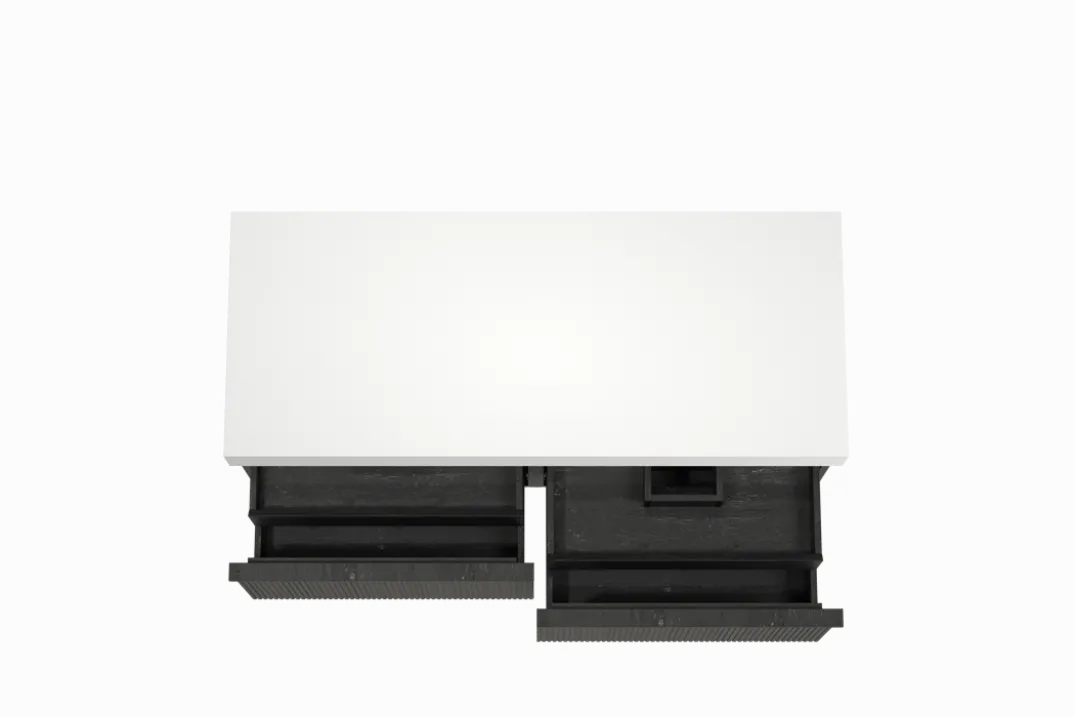 Balmani Forma badkamermeubel met Dominus wastafelblad voor waskom(men)