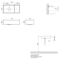 Balmani Forma toiletmeubel met Loop wastafel