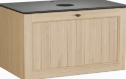 Balmani Lemon badkamermeubel met Facetta wastafelblad voor waskom(men)