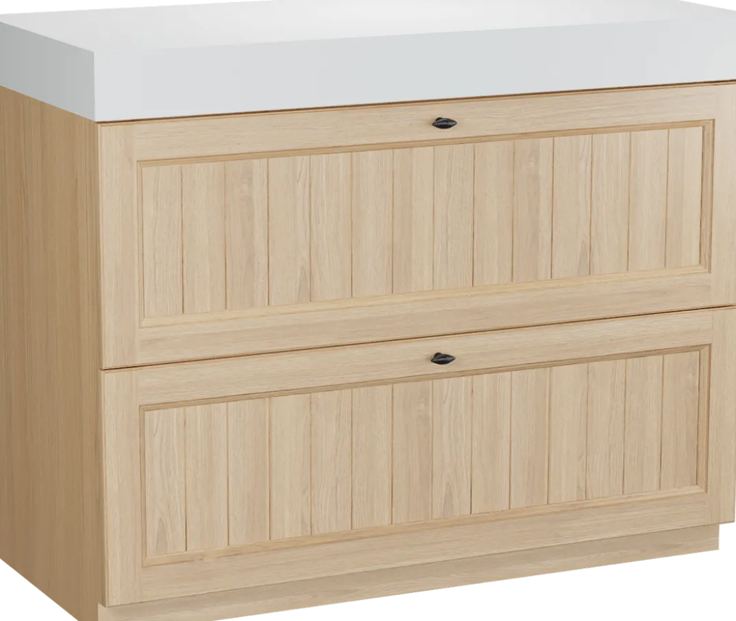 Balmani Lemon badkamermeubel met Dominus wastafelblad voor waskom(men)