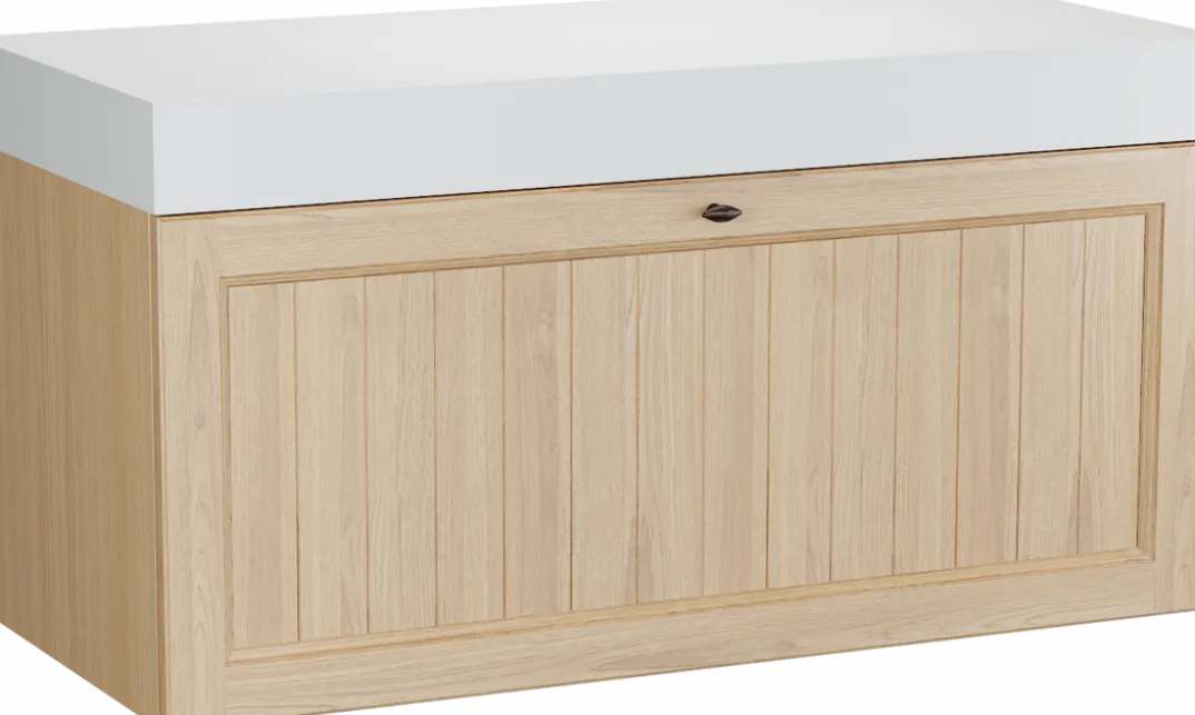 Balmani Lemon badkamermeubel met Dominus wastafelblad voor waskom(men)