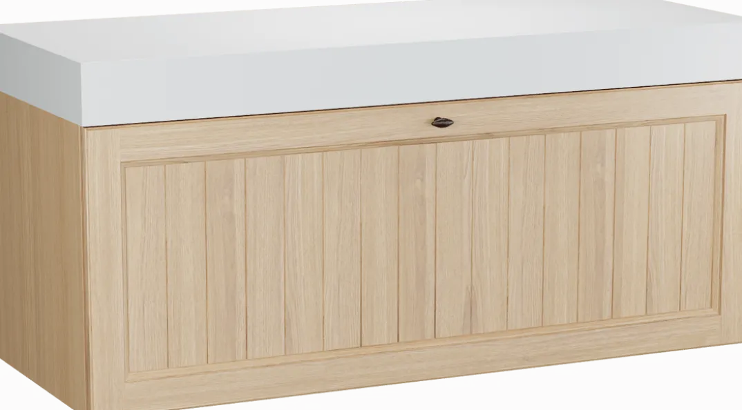 Balmani Lemon badkamermeubel met Dominus wastafelblad voor waskom(men)