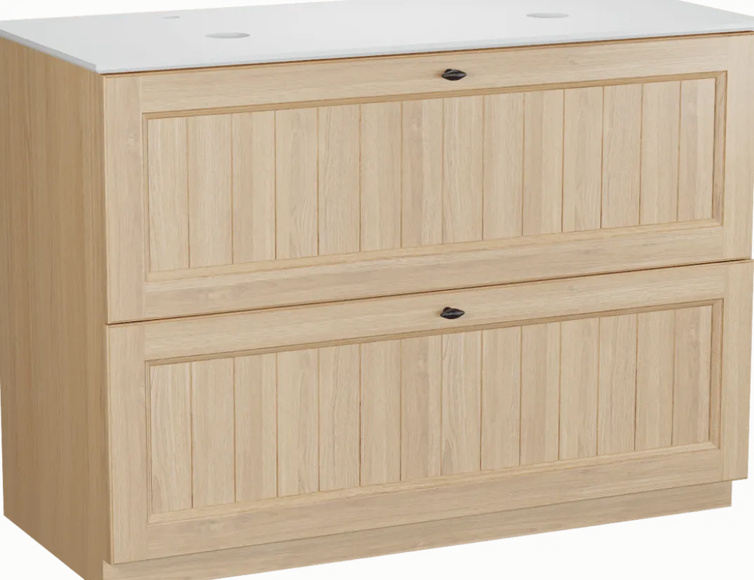Balmani Lemon badkamermeubel met Facetta wastafelblad voor waskom(men)