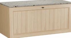 Balmani Lemon badkamermeubel met Stretto wastafelblad voor waskom(men)