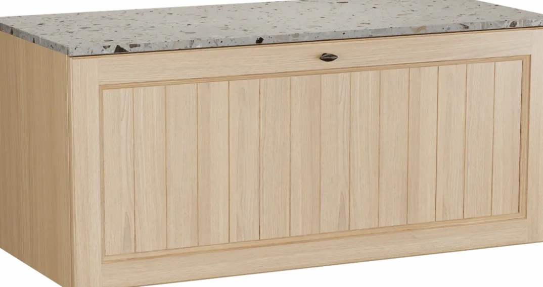 Balmani Lemon badkamermeubel met Stretto wastafelblad voor waskom(men)