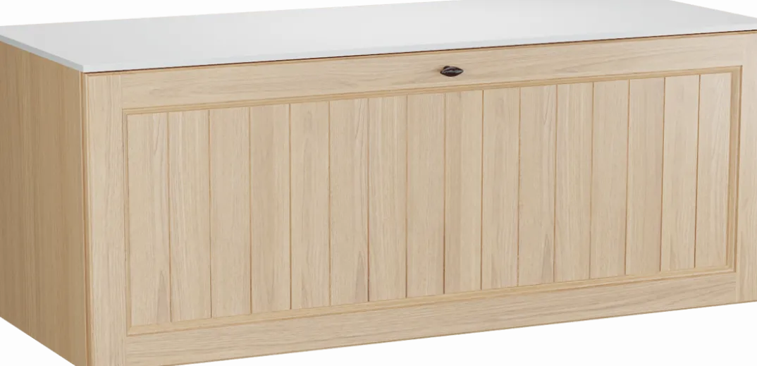 Balmani Lemon badkamermeubel met Stretto wastafelblad voor waskom(men)