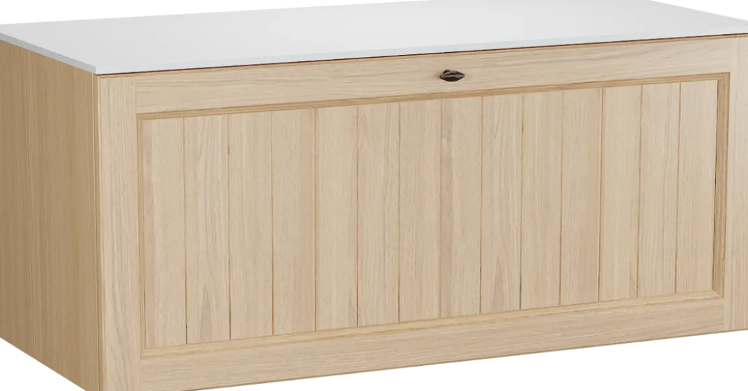 Balmani Lemon badkamermeubel met Stretto wastafelblad voor waskom(men)