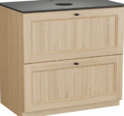 Balmani Lemon badkamermeubel met Facetta wastafelblad voor waskom(men)
