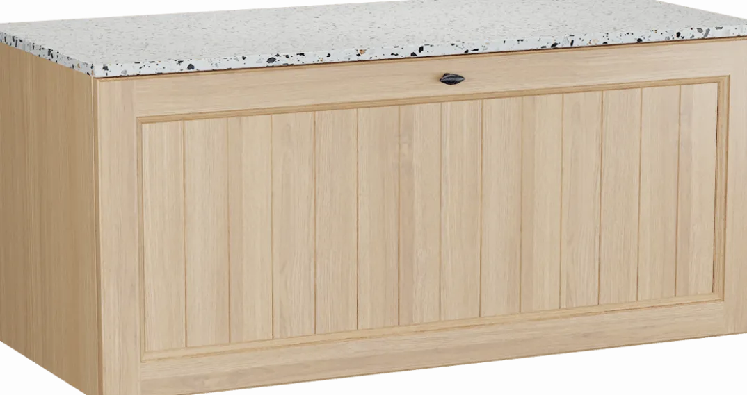 Balmani Lemon badkamermeubel met Stretto wastafelblad voor waskom(men)